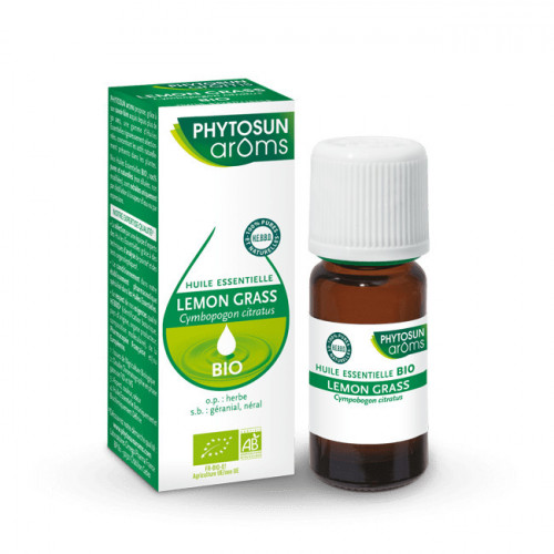 PHYTOSUN ARÔMS HUILE ESSENTIELLE LEMON GRASS BIO 10 ML