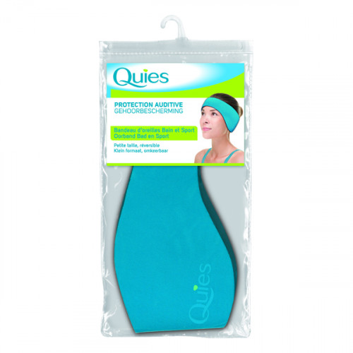 QUIES Bandeau cache-oreilles en néoprène petite taille, bleu