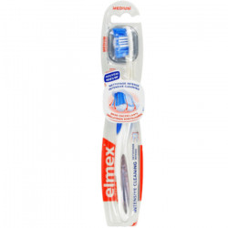 ELMEX NETTOYAGE INTENSE Brosse à dents pour adulte avec gratte langue 