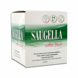 SAUGELLA COTTON TOUCH JOUR 14 SERVIETTES EXTRA-FINES AVEC AILETTES