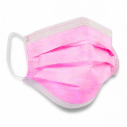 MASQUE CHIRURGICAL FRANCAIS Rose Type IIR x50 Masques - UNIR