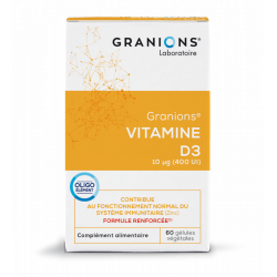 GRANIONS VIT D3 - Lot de 2x60 Gélules