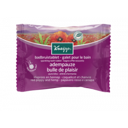 KNEIPP GALET DE BAIN EFFERVESCENT Coquelicot et Chanvre - 80g