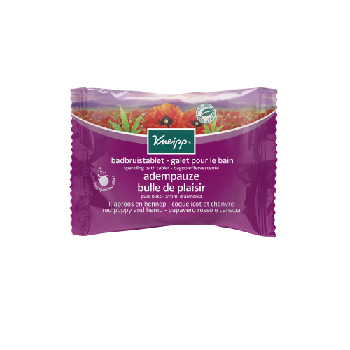 KNEIPP GALET DE BAIN EFFERVESCENT Coquelicot et Chanvre - 80g