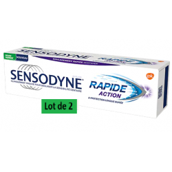 SENSODYNE DENTIFRICE Rapide Action Lot de 2x75ml