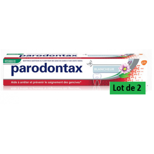 PARODONTAX DENTIFRICE Blancheur Lot de 2x75ml