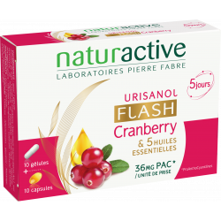 Naturactive Urisanol Cranberry Flash 10 Gélules + 10 Capsules