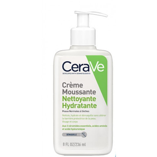 CERAVE Crème Moussante Nettoyante Hydratante Visage Peaux