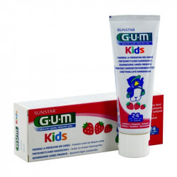 GUM DENTIFRICE KIDS Enfant 2-6 ans Fraise - Lot de 2x50ml