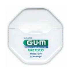 GUM FIL DENTAIRE FINE FLOSS 1555 Waxed Ciré 55m