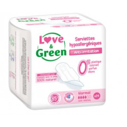 LOVE & GREEN SERVIETTE HYPOALLERGENIQUE NORMAL 14