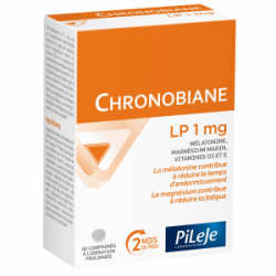 PILEJE CHRONOBIANE Mélatonine LP 1MG - 60 Comprimés