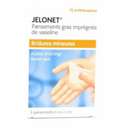 JELONET Pansements Gras Imprégnés - 5 Pansements