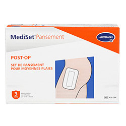 MEDISET SET DE PANSEMENT POST-OP Plaie Moyenne - 3 Soins