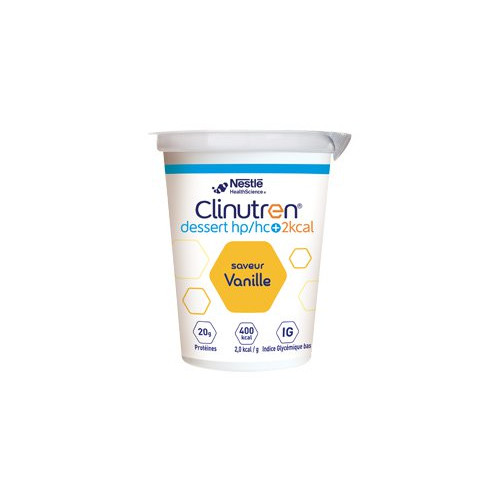 CLINUTREN DESSERT HP/HC+ 2KCAL Vanilla - 4 x 200g tubs