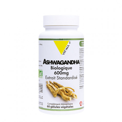 VITALL+ ASHWAGANDA 600mg Extrait Standardisé - 60 Gélules