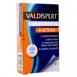 VALDISPERT MELATONINE 1mg 4 ACTION - 30 Comprimés