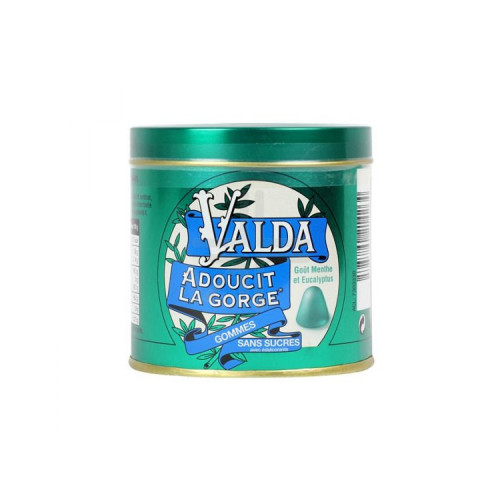 VALDA Gomme Menthe Eucalyptus Sans Sucre 160G