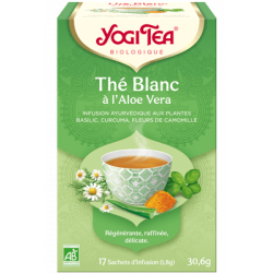 YOGI TEA Thé Blanc Aloe Vera - 17 sachets