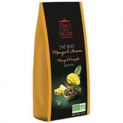 THES DE LA PAGODE Thé Vert Mangue & Ananas 100 g