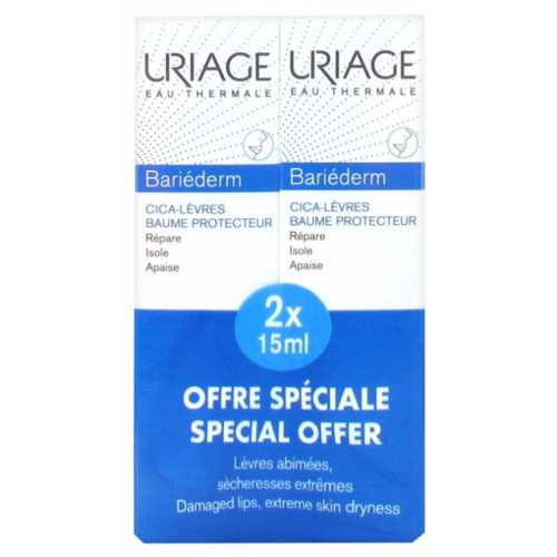 URIAGE BARIEDERM Lèvres Baume Tube 2x15ml