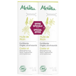 MELVITA HUILES DE BEAUTE Huile de Ricin Duo - 2x50ml