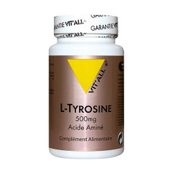 VITALL+ L-TYROSINE 500MG - 60 Gélules Végétales