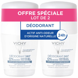 VICHY DÉODORANT 24H SANS SELS D'ALUMINIUM x 2 - 50 ml