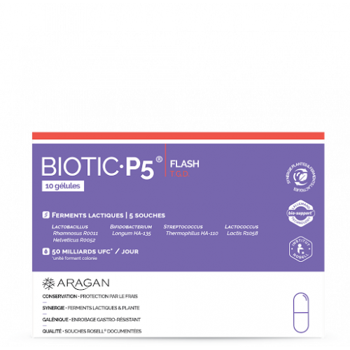 ARAGAN BIOTIC P5 FLASH - 10 Capsules