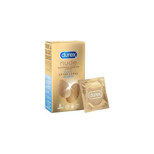 DUREX PRESERVATIF NUDE XL - 8 preservatifs