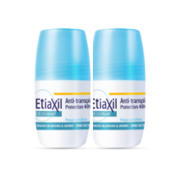 ETIAXIL DÉODORANT ANTI-TRANSPIRANT 48H Roll-on Lot de 2x50ml