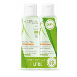 ADERMA EXOMEGA CONTROL BEBE Gel Lavant Emollient 2 en 1 - Lot