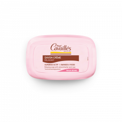 CAVAILLES SAVON CRÈME RELAXANT Amande & Rose Peaux sèches 115G