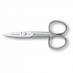 3 CLAVELES Ciseaux Ongles Droit 10 cm