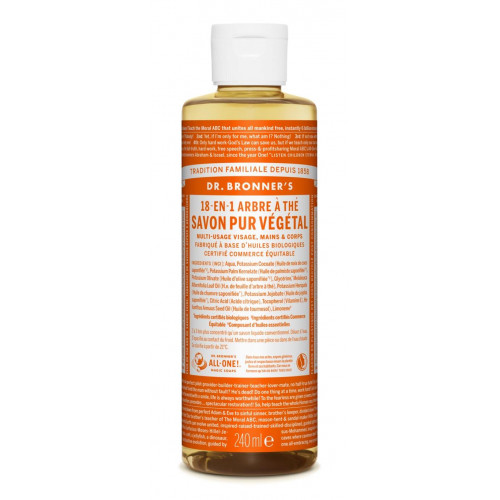 DR BRONNERS Savon Liquide Arbre à Thé - 240ml