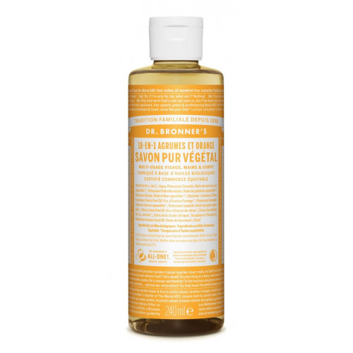 DR BRONNERS Savon Liquide Agrume, Orange - 240ml