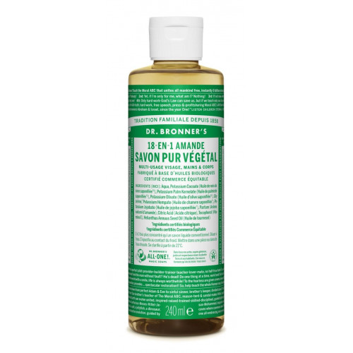 DR BRONNERS Savon Liquide Amande - 240ml