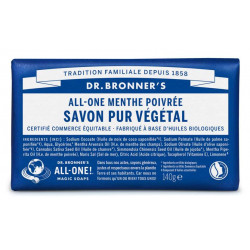 DR BRONNERS Pain De Savon Menthe Poivrée - 140G