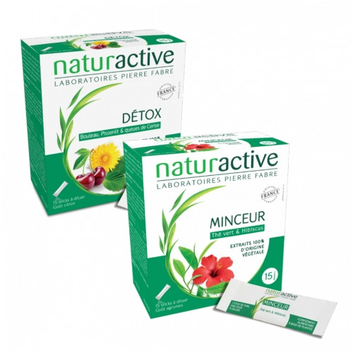 NATURACTIVE FLUIDE Detox + Minceur - Set of 2x20 Sticks