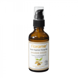 FLORAME HUILE VÉGÉTALE D'AMANDE DOUCE BIO - 50 ml