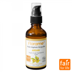 FLORAME HUILE VÉGÉTALE D'ARGAN BIO ET EQUITABLE - 50 ml