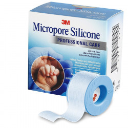 MICROPORE Sparadrap Adhésif Silicone 3M 2.5cmx5m