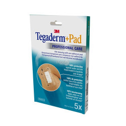 TEGADERM + PAD PANSEMENT Transparent Stérile 9cm x 15cm - 5