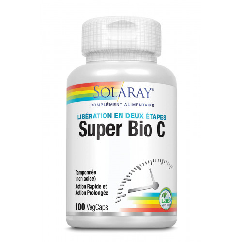 SOLARAY SUPER BIO C TAMPONNÉE - 100 Capsules