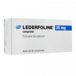 LEDERFOLINE 25 mg, comprimé, boîte de 30