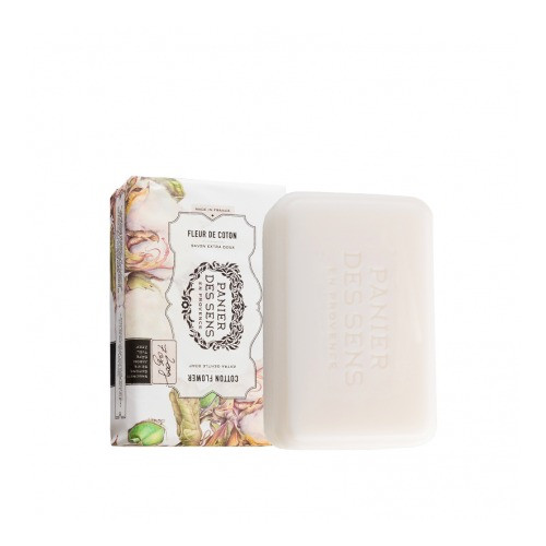 PANIER DES SENS SAVON VÉGÉTAL EXTRA-DOUX FLEUR DE COTON - 200 g