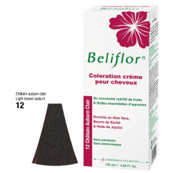 BELIFLOR COLORATION CRMEN°12 Châtain Auburn Clair - Tube 135 ml