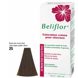 BELIFLOR COLORATION CREME CHEVEUXN°25 Blond Clair Doré Cuivré -