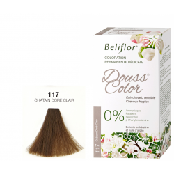 BELIFLOR COLORATION CHEVEUX DOUSSCOLOR N°117 Châtain Doré Clair