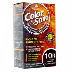 COLOR & SOIN Coloration Permanente Rouge N°10R - Rouge